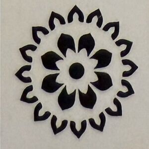 Floral Mandala Stencil 12x12 - 1 Sheet DIY Dreamcatcher Wall Art Craft